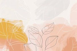 Harmonious plant still life in abstract art by Poster Art Shop