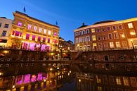 Winkel van Sinkel and City Hall on Oudegracht in Utrecht by Donker Utrecht thumbnail