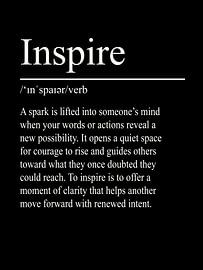 Inspire Definition – Black von WordsThatInspire