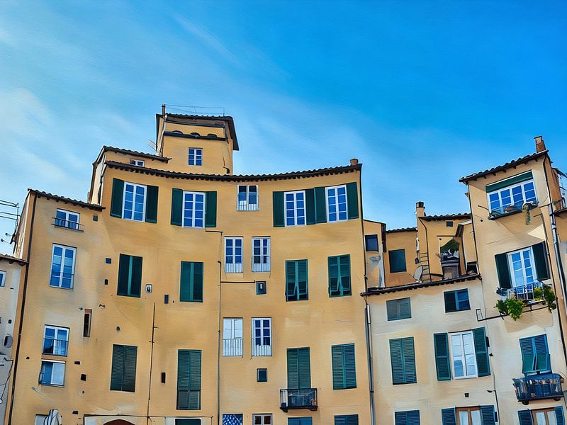Piazza dell&#039;Anfiteatro in Lucca von Sergio Pazzano