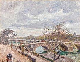 Pont-Royal, afternoon, overcast, Camille Pissarro