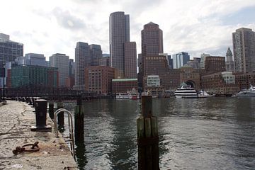 Boston City Skyline van Bastiaan Bos