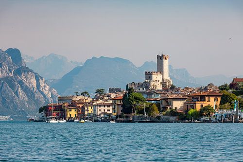 Malcesine met het kasteel Scaliger aan het Gardameer
