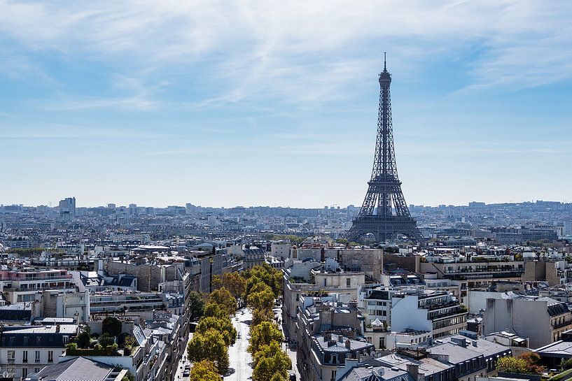 Blick auf den Eiffelturm in Paris, Frankreich par Rico Ködder