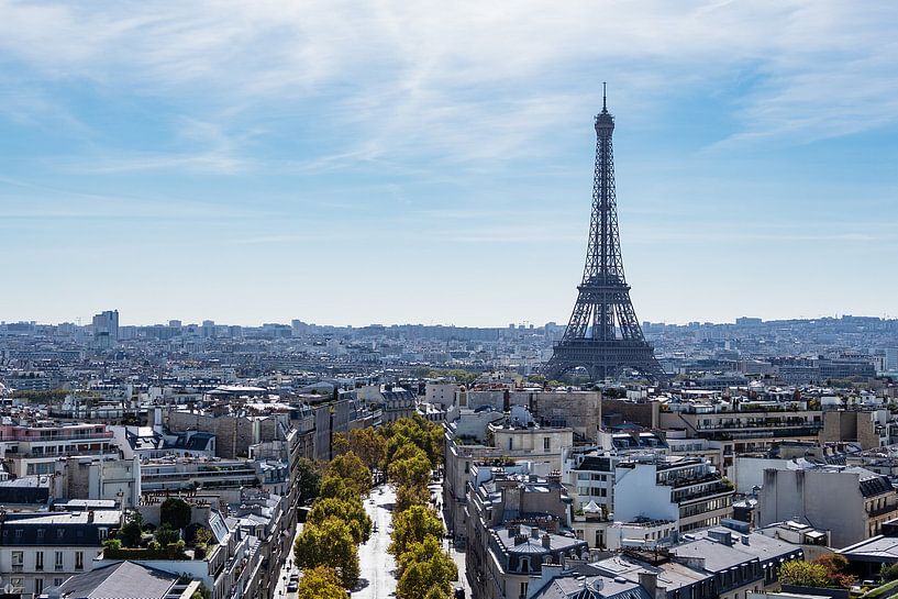 View to the Eiffel Tower in Paris, France by Rico Ködder