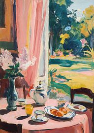 Frühstück im Garten – Matisse-Stil von Niklas Maximilian