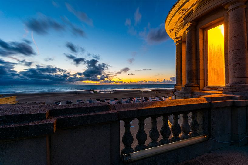 Sunset Ostend by Wim Byl