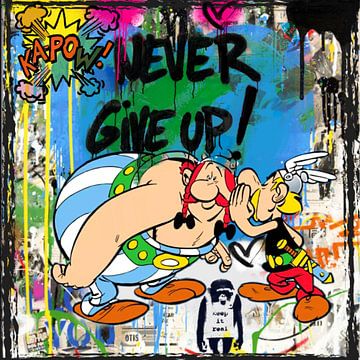 Never give up - Motiv - Spinnen die Römer