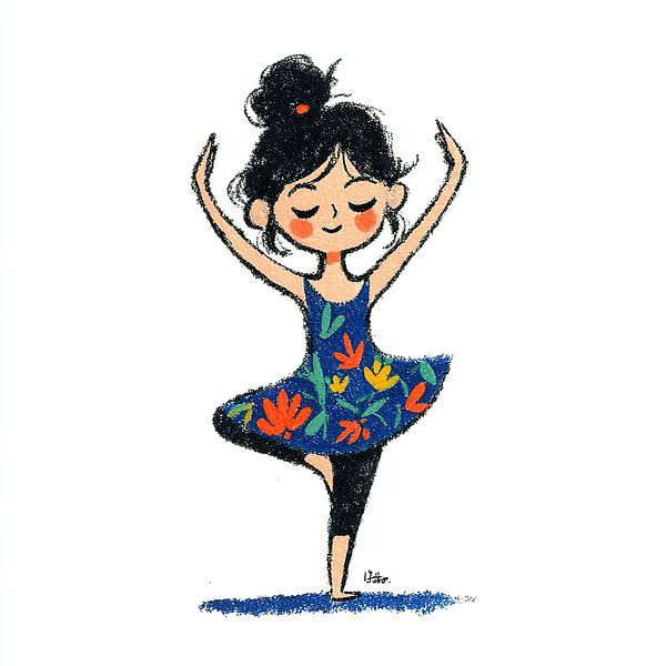 Femme Yoga | Mouvement Yoga Joyeux par OMG Art