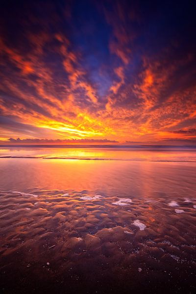 Amazing Sunset! van Justin Sinner Photography ( Fotograaf op Texel)