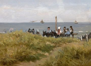 Riding a donkey, Hendrik Willem Mesdag