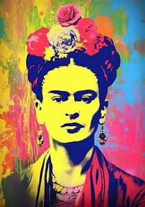 Frida Pop Art von Niklas Maximilian