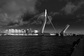 Erasmusbrug open by Jan Pott