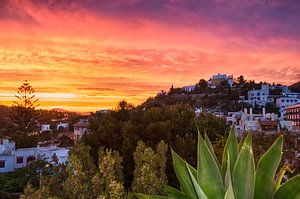 Sonnenuntergangrot Ibiza