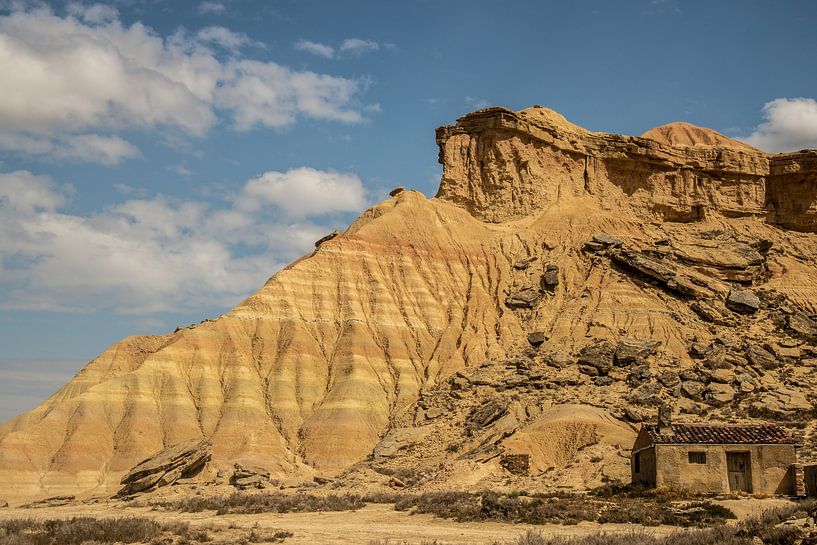 semi woestijngebied Bardenas Reales, Spanje van Jan Fritz
