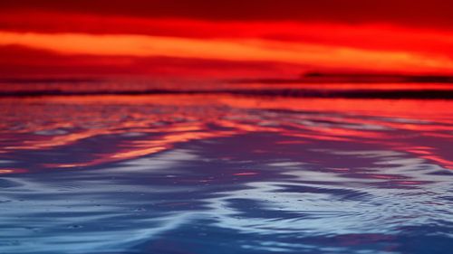 Sunset by the sea