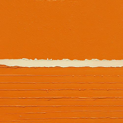 Abstrait : tache de couleur orange avec une ligne