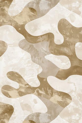 Legerprint met een Kunst Twist als Wanddecoratie