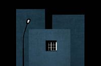 Composition with window and street lamp