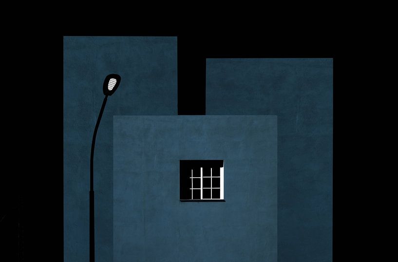 Composition with window and street lamp by Inge Schuster