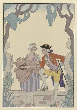 George Barbier - La Cruche caffée (1925) by Peter Balan