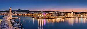Hafen von Rethymnon auf Kreta in Griechenland.