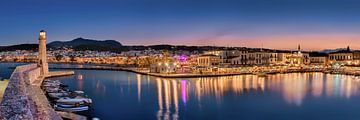 Port of Rethymnon in Crete, Greece. by Voss photography