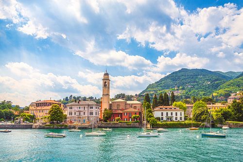 Uitzicht op de stad Cernobbio, Comomeer