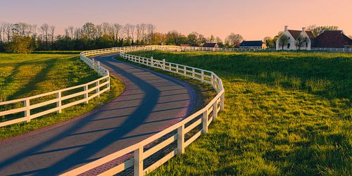 Sunset at Aduarderzijl in the province of Groningen by Henk Meijer Photography