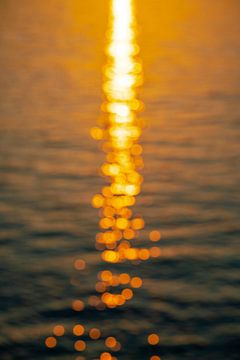 Funkelnde Sonnenstrahlen über dem Meer von Leo Schindzielorz