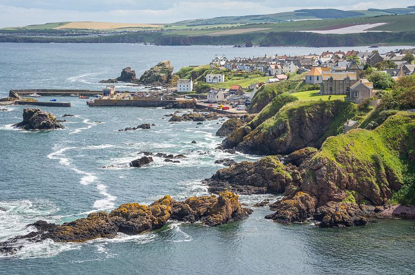 St Abbs aan de kust in Schotland van Arja Schrijver Fotografie
