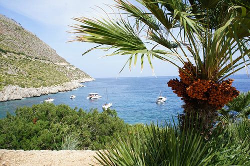 Blick auf die sizilianische Bucht