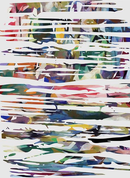 Irregular and coloured lines by Angel Estevez