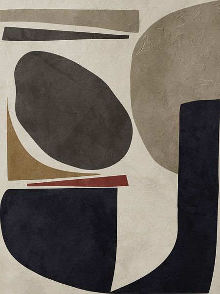 Organic abstract art - earthy tones by Online Arts