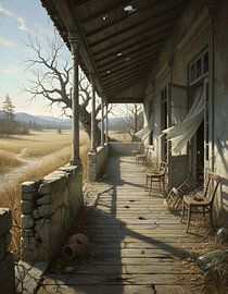 Ein sanfter Wind weht durch die stille Veranda von Regan Frederick