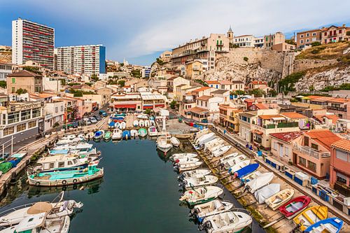 Port de pêche du Vallon des Auffes à Marseille - France sur Werner Dieterich