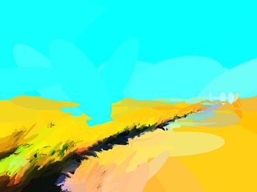 Abstract landschap - Onbedijkt.