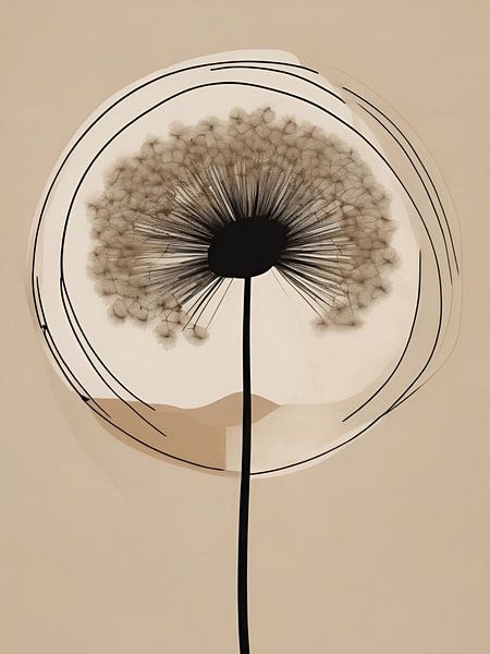Flower japandi style by On Your Wall