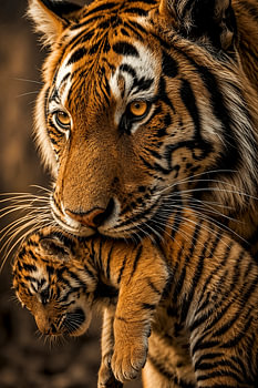 Tiger Cub-draagwijze