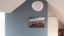 Klantfoto: Colourful supercars at sunrise van Sytse Dijkstra, op canvas
