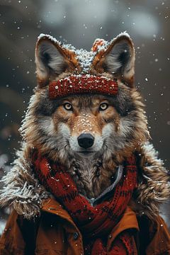 Grappige wolf van Felix Brönnimann