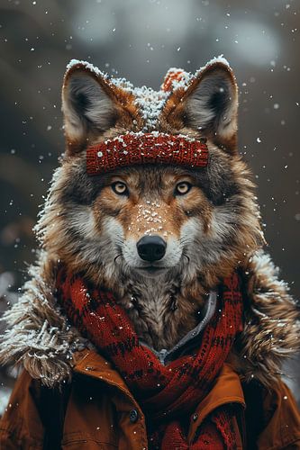 Grappige wolf