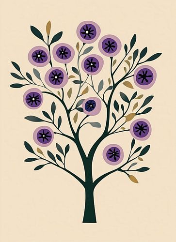 Marimekko Geïnspireerde Olijfboom