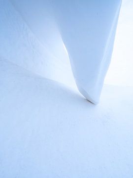 Snow dunes form beautiful abstract shapes in Lauwersmeer National Park. by Bas Meelker