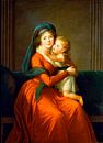 Porträt von Prinzessin Alexandra Golitsyna und ihrem Sohn Piotr, Élisabeth Vigée-Le Brun von Meisterhafte Meister Miniaturansicht