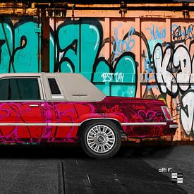 Ford Thunderbird Box Bird Graffiti Art Car von aRi F. Huber