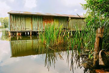 Boat shed at the Mecklenburg Lake District by Heiko Westphalen