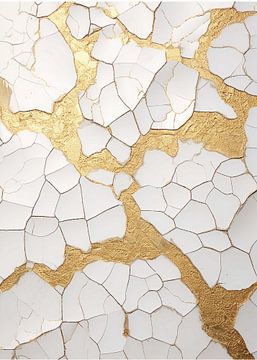 Abstract gouden decor van Morgan