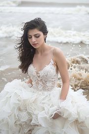 bruid in de branding van Egon Zitter