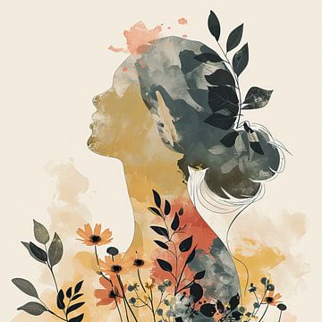 Modern Portrait | Natural Harmony by ARTEO Paintings